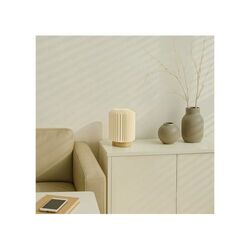 Lampe LED en papier pliable Coollux Aurore sur socle en bois, 22cm