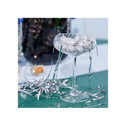 Lot de 2 flûtes à champagne Byon Opacity avec motif de verre élégant 300 ml