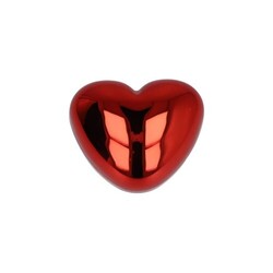 Baume à lèvres en forme de cœur métallique