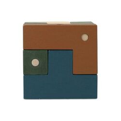 InSideOut Wooden Cube think iq puzzle