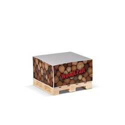 Bloc cube 10x10x5cm sur palette en bois