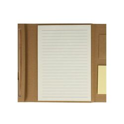 Set de papeterie en papier recyclé à trois volets