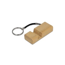 Porte-clés en bambou pour téléphone portable