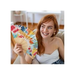 Éventail à main bois & R-PET