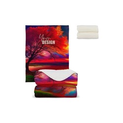 Couverture en laine polaire Sherpa  OEKO-TEX®  sublimation 130 x 170 cm 510 g/m²