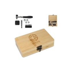 Set d'outils de 13 pièces dans une boîte en bambou