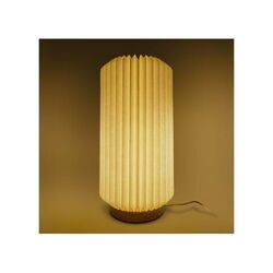 Lampe LED en papier pliable Coollux Aurora Tall sur base en bois, 32cm