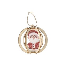 InSideOut Ornement de Noël en bois set de 3