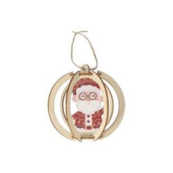 InSideOut Ornement de Noël en bois set de 3