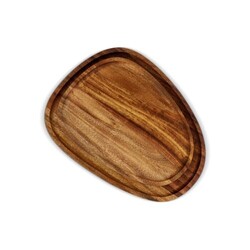 InSideOut 2 paquets de plateaux en bois de forme organique