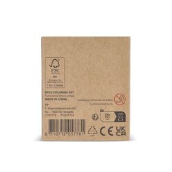 Set de coloriage de 8 pièces dans une boîte kraft