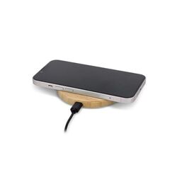 Pad de charge sans fil en bambou 15W
