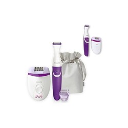 BRP505|Philips Satinelle épilateur compact filaire et tondeuse bikini sans fil