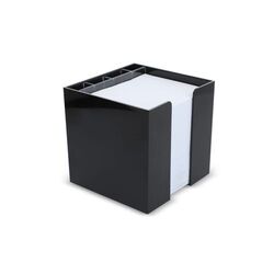 Bloc de papier 10x10x10cm dans une boîte cubique avec compartiments