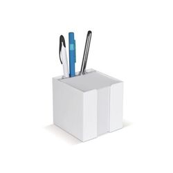 Bloc de papier 10x10x10cm dans une boîte cubique avec compartiments