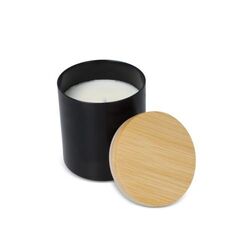 Bougie végétale parfumée Bhakti dans un pot en aluminium recyclé