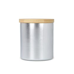 Bougie végétale parfumée Bhakti dans un pot en aluminium recyclé