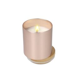 Bougie végétale parfumée Bhakti dans un pot en aluminium recyclé