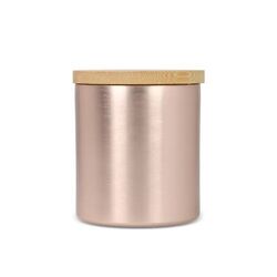 Bougie végétale parfumée Bhakti dans un pot en aluminium recyclé