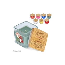 Bougie végétale Chakra dans un pot en verre