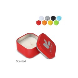 Bougie végétale parfumée Ananda en étain recyclé