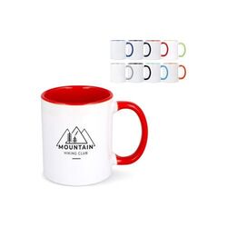 Mug subli Oslo coloré à l'intérieur & anse 300ml