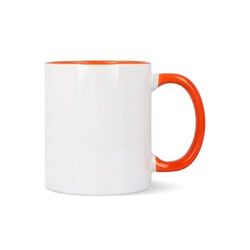Mug subli Oslo coloré à l'intérieur & anse 300ml