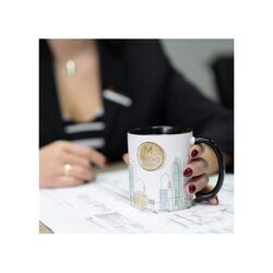 Mug subli Oslo coloré à l'intérieur & anse 300ml