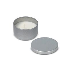 Bougie Asana non parfumée à base de plantes dans une boîte recyclée