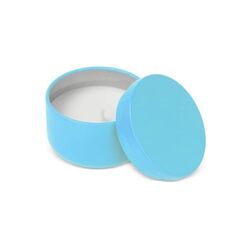 Bougie Asana non parfumée à base de plantes dans une boîte recyclée