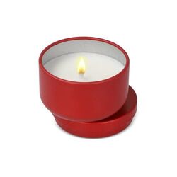 Bougie Asana non parfumée à base de plantes dans une boîte recyclée