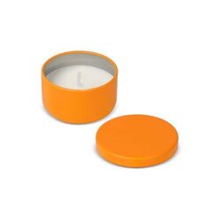 Bougie Asana non parfumée à base de plantes dans une boîte recyclée