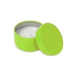 Bougie Asana non parfumée à base de plantes dans une boîte recyclée