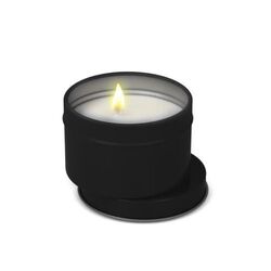 Bougie parfumée à base de plantes Kirtan dans une grande boîte en métal recyclé