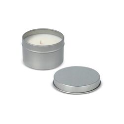 Bougie parfumée à base de plantes Kirtan dans une grande boîte en métal recyclé