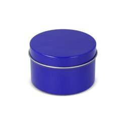 Bougie parfumée à base de plantes Kirtan dans une grande boîte en métal recyclé