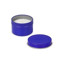 Bougie parfumée à base de plantes Kirtan dans une grande boîte en métal recyclé