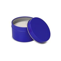 Bougie parfumée à base de plantes Kirtan dans une grande boîte en métal recyclé