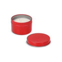 Bougie parfumée à base de plantes Kirtan dans une grande boîte en métal recyclé