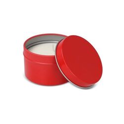 Bougie parfumée à base de plantes Kirtan dans une grande boîte en métal recyclé