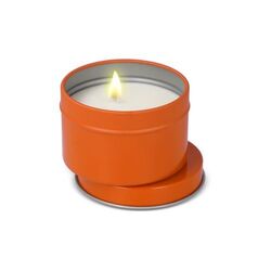 Bougie parfumée à base de plantes Kirtan dans une grande boîte en métal recyclé