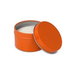 Bougie parfumée à base de plantes Kirtan dans une grande boîte en métal recyclé