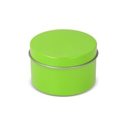 Bougie parfumée à base de plantes Kirtan dans une grande boîte en métal recyclé