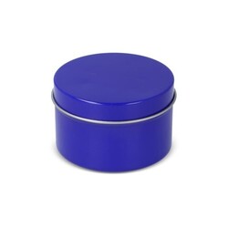 Bougie parfumée à base de plantes Kirtan dans une grande boîte en métal recyclé