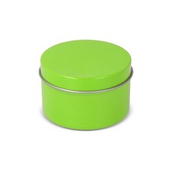 Bougie parfumée à base de plantes Kirtan dans une grande boîte en métal recyclé