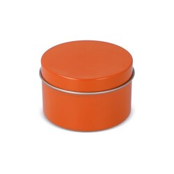 Bougie parfumée à base de plantes Kirtan dans une grande boîte en métal recyclé