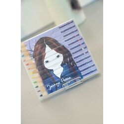 SET QUADRI 12 COUL 8,7 cm