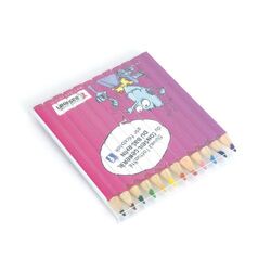 SET QUADRI 12 COUL 8,7 cm