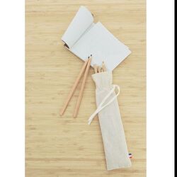 POCHETTE COTON 12 CRAYONS