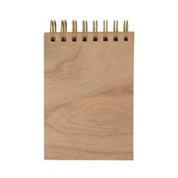 Carnet A7 papier laser bois